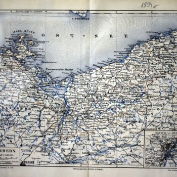 Mapa Pomorza 1894 rok.