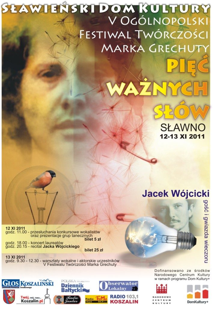 V FTMG Piec wanzych slow plakat11_12